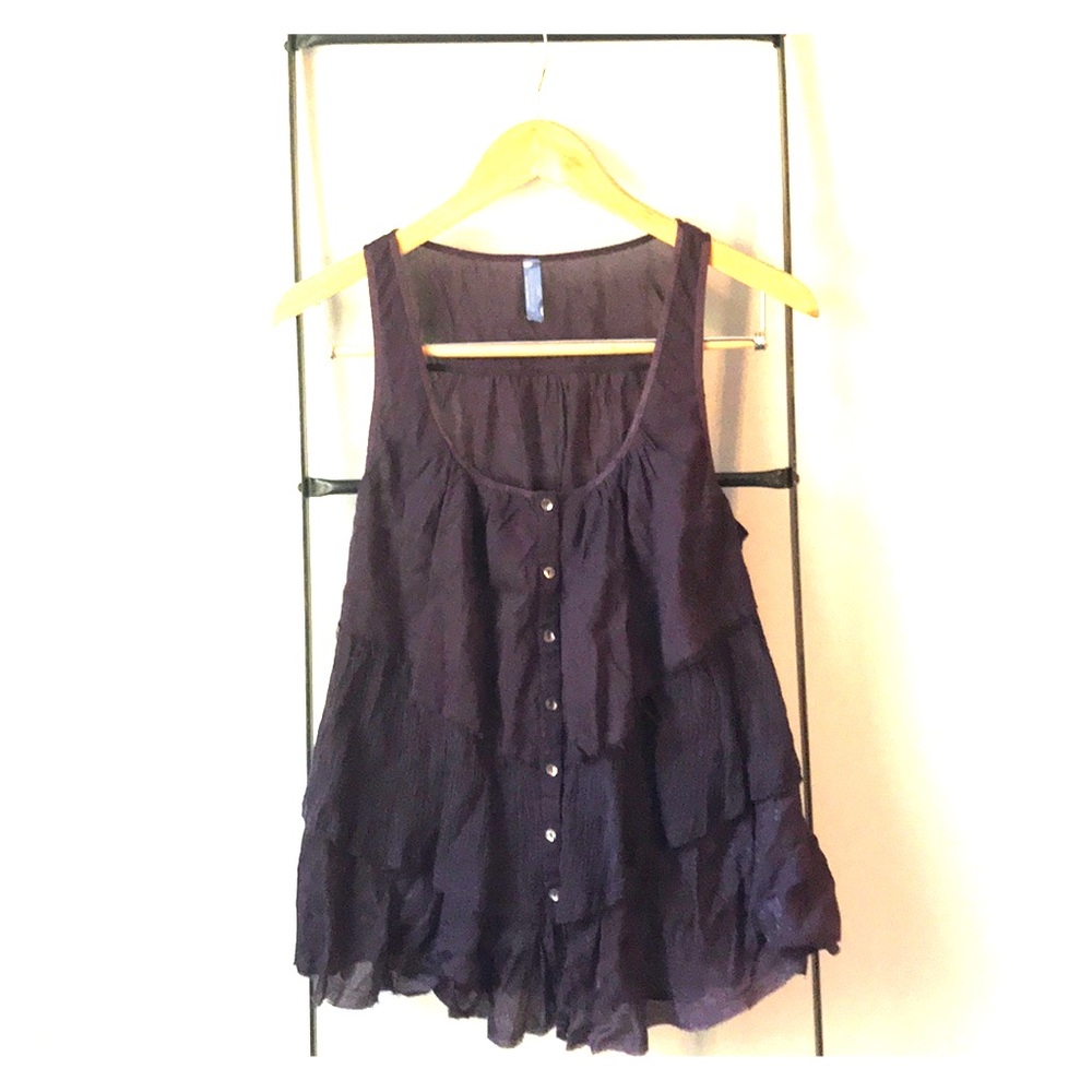 Free People Purple Sleeveless Tank